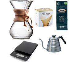 Chemex Coffeemaker slow coffee starter kit 6-Kops
