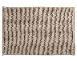 Chenille Badmat met Hoge Pool - 40 x 60 cm - Taupe