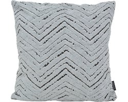 Chenille Chevron Grey / Grijs Kussenhoes | Polyester | 45 x 45 cm