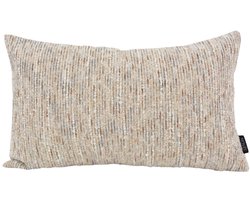 Chenille Kussenhoes 30x50 cm – Taupe/Beige | Luxe Sierkussenhoes | NOVÉE