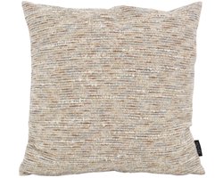 Chenille Kussenhoes 45x45 cm – Taupe/Beige | Luxe Sierkussenhoes | NOVÉE