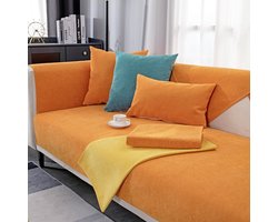 Chenille Sofabedekking, Antislip Hoes voor Sofa, Geschikt voor Huisdieren, voor 1/2/3/4 Zits Sofa