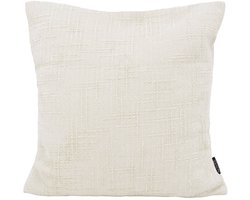 Chenille Stripe Crème Kussenhoes | 45 x 45 cm | Polyester