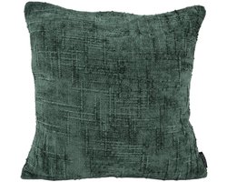 Chenille Stripe Groen Kussenhoes | 45 x 45 cm | Polyester