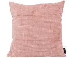 Chenille Stripe Roze Kussenhoes | 45x45 cm | Polyester