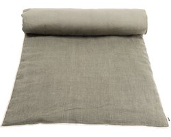 Chennai linnen sprei kaki - 85x200 cm
