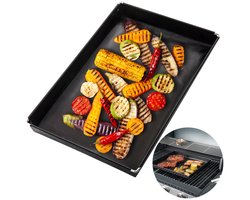 Cheqo® Barbecue Schaal - Ovenschaal Zwart - Herbruikbaar - BBQ Schaal - BBQ Ovenschaal - Hittebestendig tot 260°C