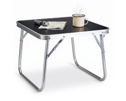 Cheqo® Campingtafel Opvouwbaar - Klaptafel Inklapbaar - Kampeertafel voor Camping en Tuin - Picknicktafel - Bijzettafel Buiten - Tuintafel - Strandtafel - Balkontafel - Terrastafel - Vouwtafel - Lichtgewicht en Draagbaar Compact