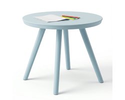 Cheqo® Kindertafel Rond - Speeltafel - Kunststof - Knutseltafel - Tekentafel - Activiteitentafel - Kleurtafel - Plastic Tafel - Blauw - voor Peuters - voor Kinderen - voor Kleuters - Kinderkamer - Speelhoek - Slaapkamer - Speelkamer