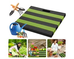 Cheqo® Kniemat Tuin -Knielkussen - Kniemat voor Klussen - Comfortabele Kniebescherming - Zwart/Groen - Tuinaccessoires