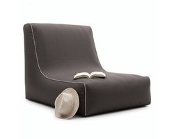 Cheqo® Opblaasbare Sofa Donkergrijs - Opblaasbare Loungestoel - Zitzak Buiten - Zitzak Volwassenen - Opblaasbare Stoel - Lounge Fauteuil - Opblaasbare Zetel - Outdoor Sofa - Relaxstoel - Tuinstoel voor Terras - Campingstoel - Strandstoel