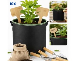 Cheqo® Plantenzakken - Kweekzakken - Plantzakken - Plantentassen - Stoffen Potten - Aardappel Kweekzak - Aardappelzak - Tomaten Kweekzak - Aardbeien Kweekzak - Kweekzak Voor Groenten