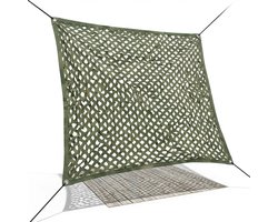 Cheqo® Schaduwdoek - Camouflagedoek - Camouflage Doek - Camouflage Net - Camo Net - Camo Doek - Schaduw Net - Schaduwdoek Groen - Schaduwdoek Tuin - Schaduwdoek Camping - Schaduwdoek Balkon