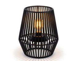 Cheqo® Solar Tafellamp - Solar Tafel Lamp - Solar Lamp Tafel - Solar Tuinlamp - Solar Tuinverlichting - Solar Buitenlamp - Solar Buitenverlichting - Solar Lamp Buiten - Solar Sfeerlamp - Solar Sfeerlicht
