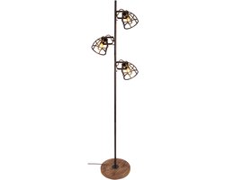 Chericoni Aperto Vloerlamp - 3-lichts - Zwart - Hout en metaal