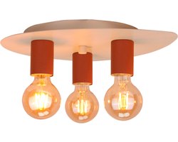 Chericoni Colorato Plafondlamp - 3 Lichts - Rood - IJzer & Metaal - Italiaans Design - Nederlandse Fabrikant.