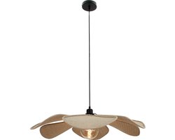 Chericoni Corvo Hanglamp - Ø80 cm - 1-lichts - Bladvormig Design - E27 - Beige Japandi Hanglamp