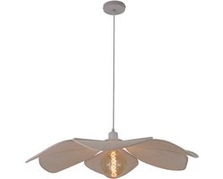 Chericoni Corvo Hanglamp - Ø80 cm - 1-lichts - Natuurlijke Look - Bladvormig Design - E27 Fitting - Japandi Hanglamp - Wit