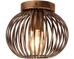 Chericoni Curvato Plafondlamp - 1-lichts - Ø20 cm - Brons - Metaal