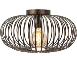 Chericoni Curvato Plafondlamp - 1 lichts - Ø40 cm - E27 - Brons