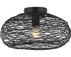 Chericoni Filo Sottile Plafondlamp - 1 lichts - Ø 34cm - Zwart - Gemaakt van IJzer & Metaal