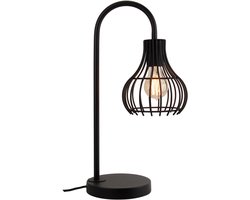 Chericoni Goccia Tafellamp- Moderne Tafellamp in Industrieel Design- Zwart- E27- Metalen Kooilamp