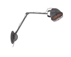 Chericoni Industria Wandlamp - Ø20 cm - 1 lichts - Grijs