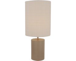 Chericoni Lagos Tafellamp - 1 lichts - Ø18 cm - Taupe/Zand - Japandi
