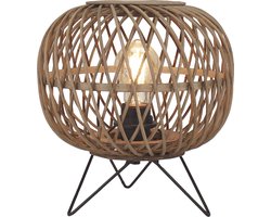 Chericoni Nature Diagonaal Tafellamp - 1 lichts - Ø 25 cm - E27- Natuur hout