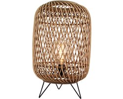 Chericoni Nature Diagonaal Tafellamp - 1 lichts - Ø32 cm - Bamboe - Bohemian/Japandi Stijl
