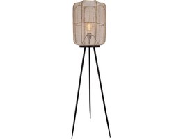 Chericoni Nature Jute Vloerlamp- 1 lichts- Ø32 cm- E27- Bamboe - Japandi stijl