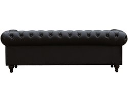 Chesterfield "Aliza" vaste bank - 3 zits - bruin