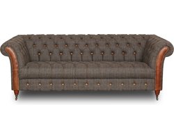 Chesterfield Bank Original Leer | 2 + 3 zits | Zwart| 12 jaar garantie