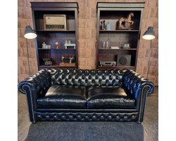 Chesterfield Brighton slaapbank - Zwart
