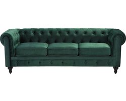 CHESTERFIELD - Chesterfield bank - Smaragdgroen - Fluweel
