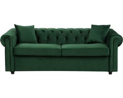 CHESTERFIELD - Chesterfield slaapbank - Smaragdgroen - Fluweel