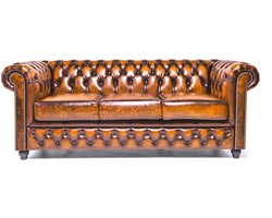Chesterfield Eco Leather Line - Sunset Rust 3-zits