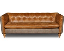 Chesterfield Harris Tweed 3 zits bank Bletilla