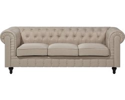 CHESTERFIELD L - Chesterfield bank - Beige - Polyester