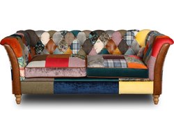 Chesterfield Rain Lily Harlequin Patchwork 2-zits bank