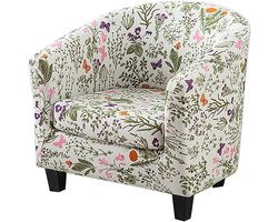 Chesterfield Stoelhoes - Beschermhoes Clubfauteuil - Meubels Beschermen - 2-Delig Ontwerp - Hoogte 60-90cm - Saliegroen