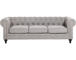 CHESTERFIELD - Woonkamerset - Lichtgrijs - Polyester