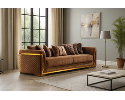 Chesterfield x Deseo - Clovelly M 3-zits bank - Bruin (Levertijd altijd 6- 8 weken)