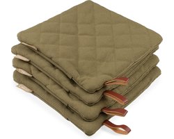 CH&F Pannenlap met Pocket 4 stuks 100% katoen | BBQ Oregano | Pannenlappen Groen | 20x20 cm