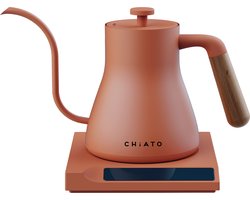 CHiATO flowPLAY Gooseneck Elektrische waterkoker, 0,6 l - Terracotta