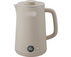 CHiATO heatPLAY Groove Elektrische waterkoker, 1,7 L – Licht Zand