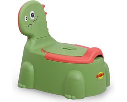 Chibbo® Dino Plaspotje Peuter - GroenRood Kinder Toilettrainer - WC Potje Peuter & Baby - Jongen & Meisje - Zindelijkheidstraining Kind
