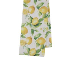 Chic Antique Aix Theedoek met Citroenen – Katoenen Keukentextiel – Frans-landelijke Stijl