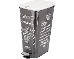 Chic Coffee Menu Afvalcontainer 50-60 Liter Plastic Meerkleurig 29x445x605 cm vuilnisbak 60 liter