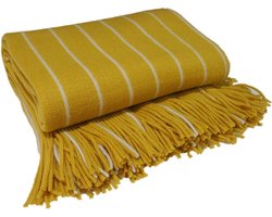 Chicalot - Deken - Superzachte Deken - Gestreepte Plaid 127x152 cm